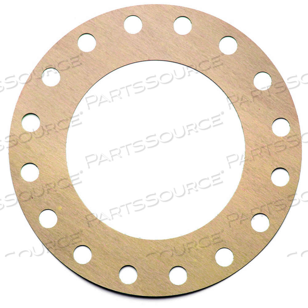 FULL FACE FLANGE GASKET, CLASS 150, ARAMID, SBR BINDER, FOR 18 IN PIPE, 1/8 IN THICK, WHITE by Approved Vendor
