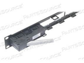 APC DATA DISTRIBUTION 1U PANEL, HOLDS 4 EACH DATA DISTRIBUTION CABLES FOR A TOTA by APC / American Power Conversion