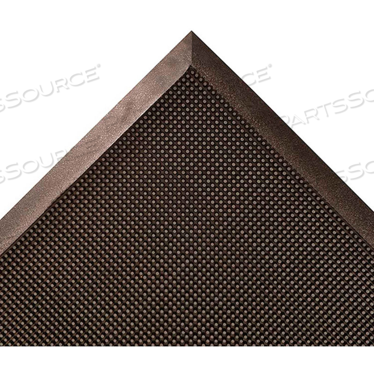PRELUDE RUBBER BRUSH MAT, 3/8" THICK, 2-5/8' X 3-1/4', BLACK 