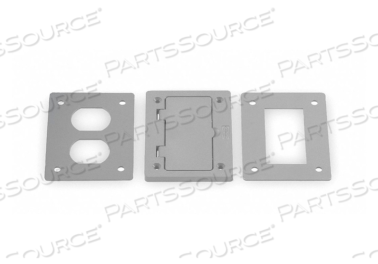 FLOOR BOX COVER RECTANGULAR GRAY by Hubbell Incorporated, Wiring Device-Kellums FLOOR BOX COVER RECTANGULAR GRAY by Hubbell Incorporated, Wiring Device-Kellums