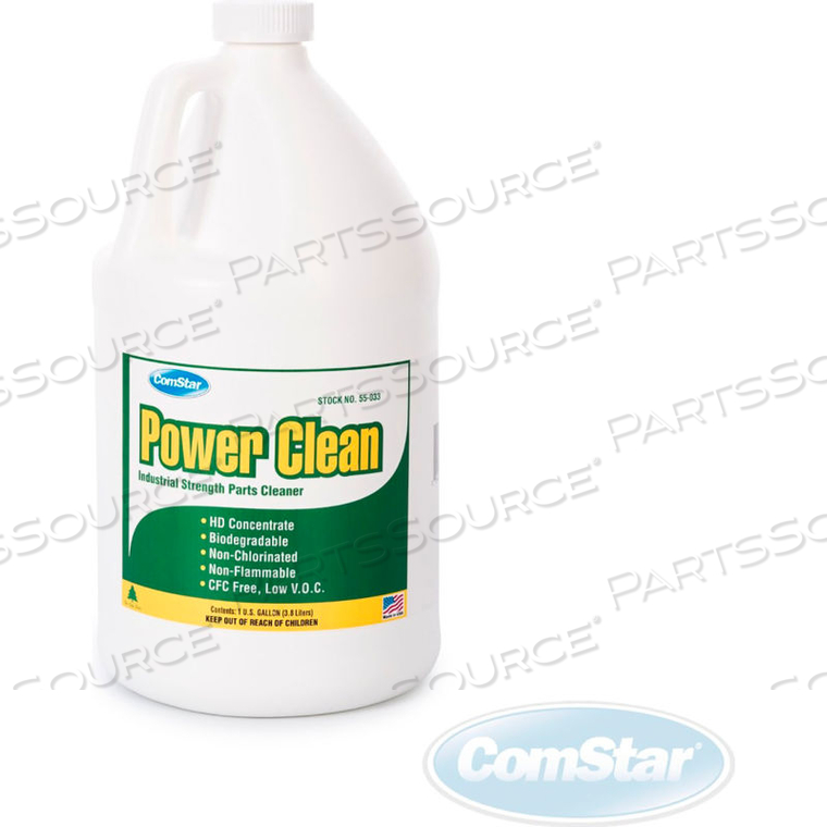 POWER CLEAN HEAVY DUTY JET SPRAY MACHINE PARTS CLEANER, NEUTRAL PH, 1 GAL. 