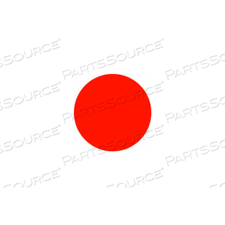 FLUORESCENT RED 3" DIA. DISCS by Decker Tape Products