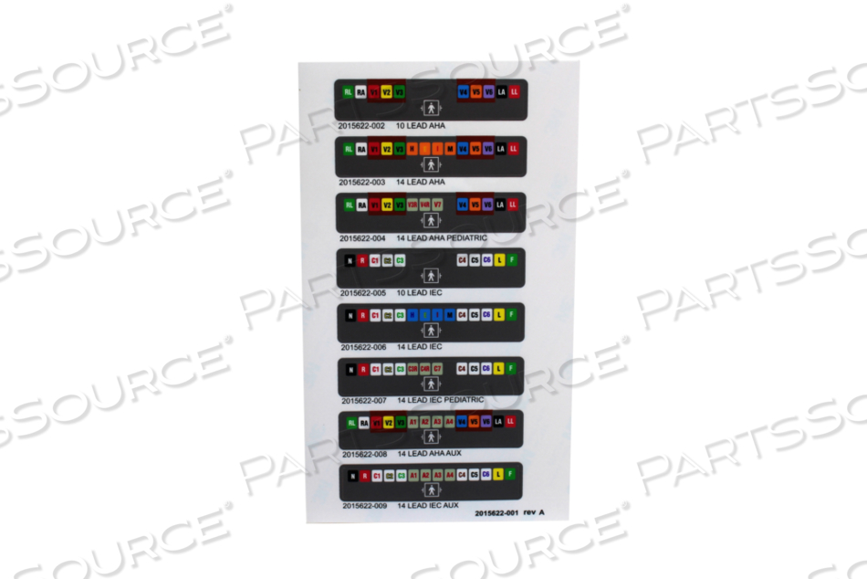 ACQUISITION LEAD WIRE LABEL SET by GE Medical Systems Information Technology (GEMSIT)