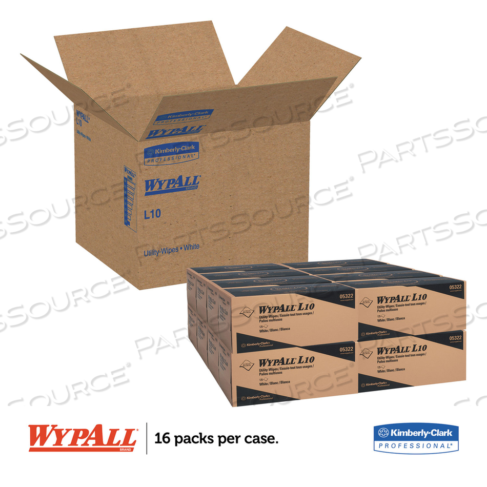 DRY WIPE 10-1/4 X 12 WHITE by WypAll