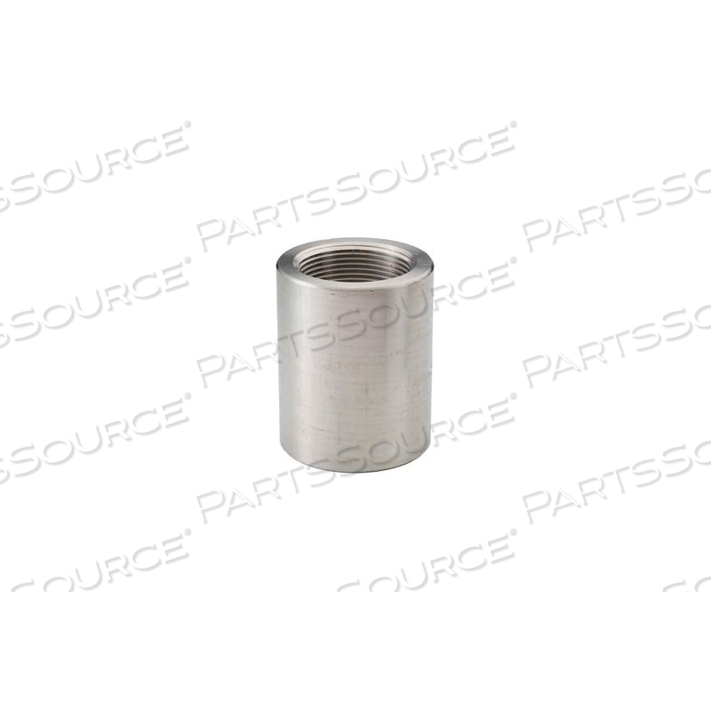 SS 304 BARSTOCK REDUCING COUPLING 1 X 3/4" NPT FEMALE by Merit Brass Company