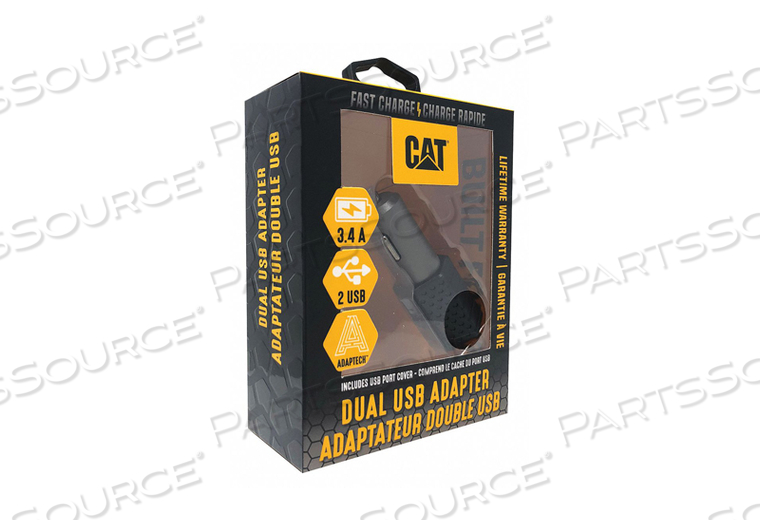 USB CAR CHARGER CHARGES UP TO 2 DEVICES by CAT