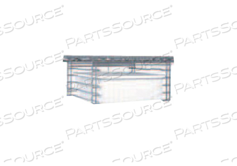 PORTABLE UTILITY TOTE DIVIDER BOX, POLYPROPYLENE, WHITE, 17-1/2 IN X 3 IN X 22-1/2 IN, MEETS NSF by Intermetro Industries (Emerson)