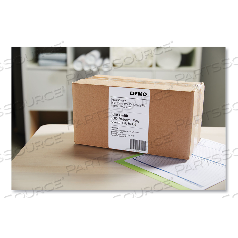 LW EXTRA-LARGE SHIPPING LABELS, 4" X 6", WHITE, 220 LABELS/ROLL by Dymo