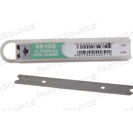 SCRAPER BLADES - 10PK 4" WIDE S/S by Keating