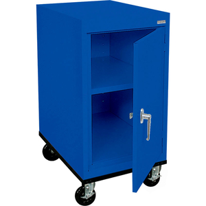 MOBILE WORK HEIGHT STORAGE CABINET TA11182430 SINGLE DOOR - 18X24X36, BLUE by Sandusky Lee Cabinets