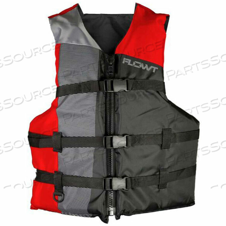 ALL SPORT LIFE VEST, RED, OVERSIZE ADULT by Flowt ALL SPORT LIFE VEST, RED, OVERSIZE ADULT by Flowt
