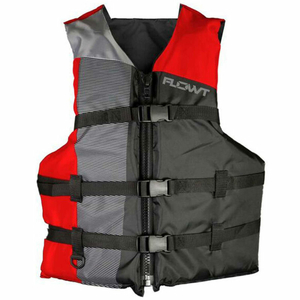 ALL SPORT LIFE VEST, RED, OVERSIZE ADULT by Flowt