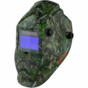 BIG WINDOW AUTO DARKENING WELDING HELMET, VARIABLE SHADE CONTROL - CAMO by Metal Man Work Gear