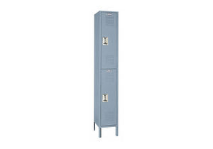 WRDRB LOCKR LVRD 1 WIDE 2 TIER DOVE GRAY by Lyon WRDRB LOCKR LVRD 1 WIDE 2 TIER DOVE GRAY by Lyon