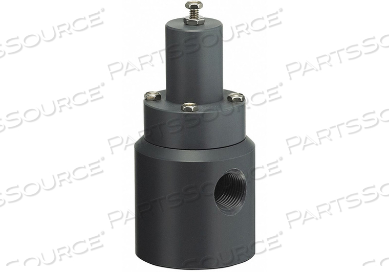 PRESSURE RELIEF VALVE 1/2IN 5 TO 100 PSI by Plast-O-Matic