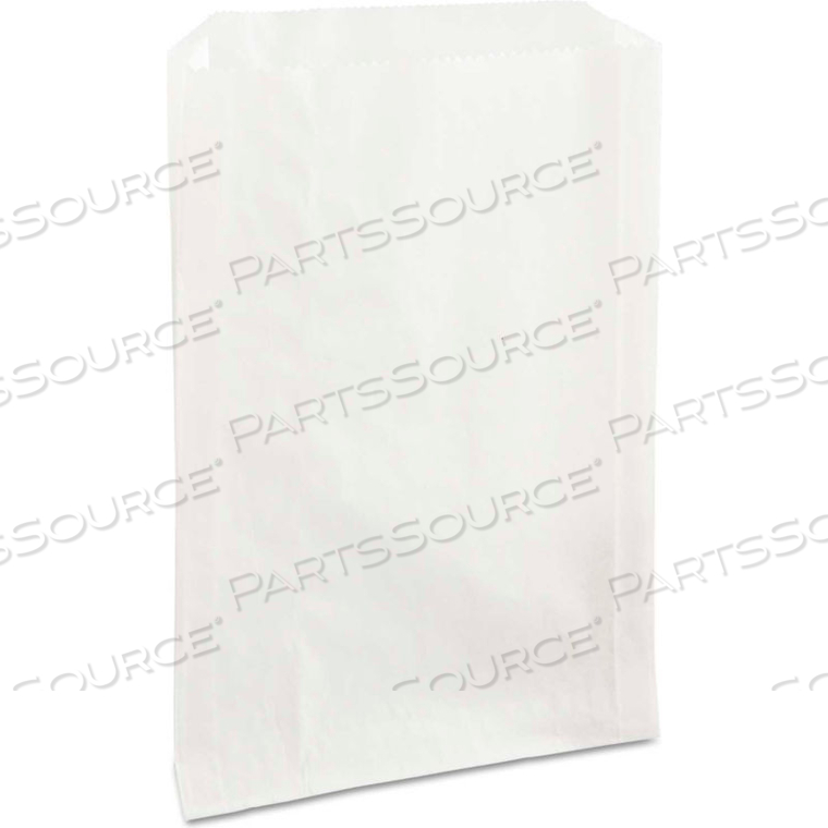 GREASE-RESISTANT BAGS 6-1/2" X 1" X 8" WHITE - 2000 PACK by United Stationers Supply
