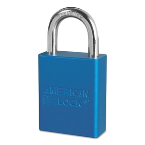 D1916 LOCKOUT PADLOCK KD BLUE 1-7/8 H by American Lock