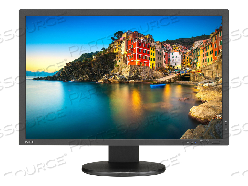 MULTISYNC MONITOR, 1920 X 1200, 25 W, BLACK, 1000:1, 24 IN, 21.9 IN X 14.9 TO 20.8 IN, 178 DEG VERTICAL, 178 DEG HORIZONTAL 