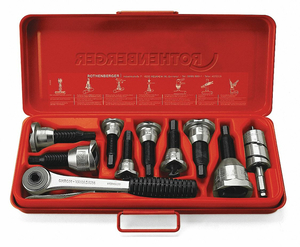 TEE EXTRACTOR SET 1/2 TO 1-1/8 8 PC by Rothenberger