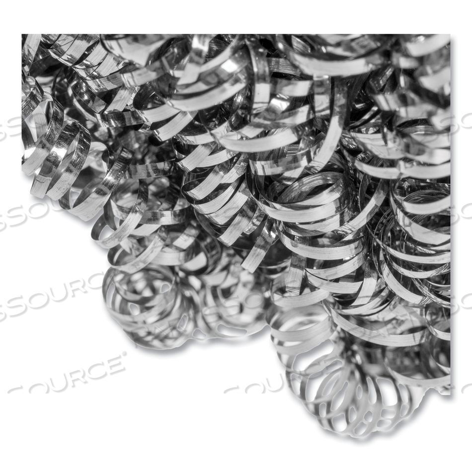 STAINLESS STEEL SPONGE, POLYBAGGED, 1.50 OZ, GRAYS/CARTON by Royal Paper