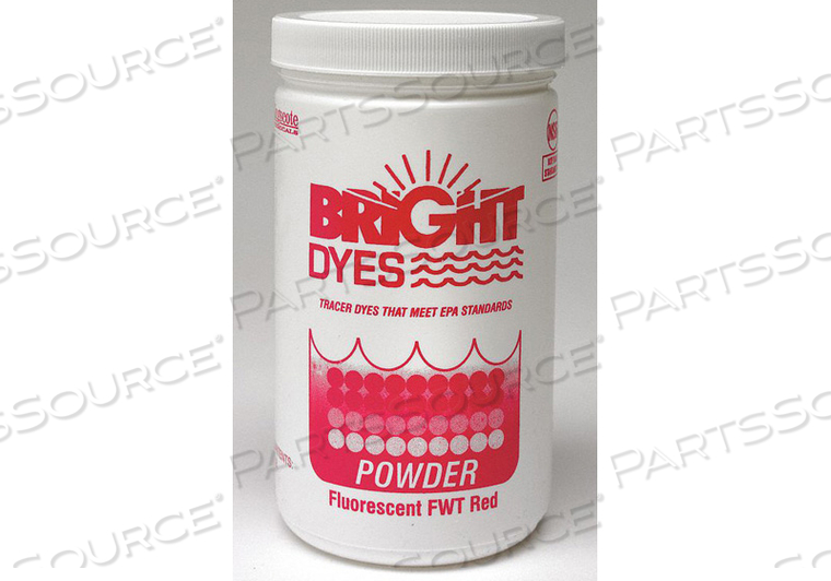 DYE TRACER POWDER FLUORESCENT RED 1 LB by Bright Dyes