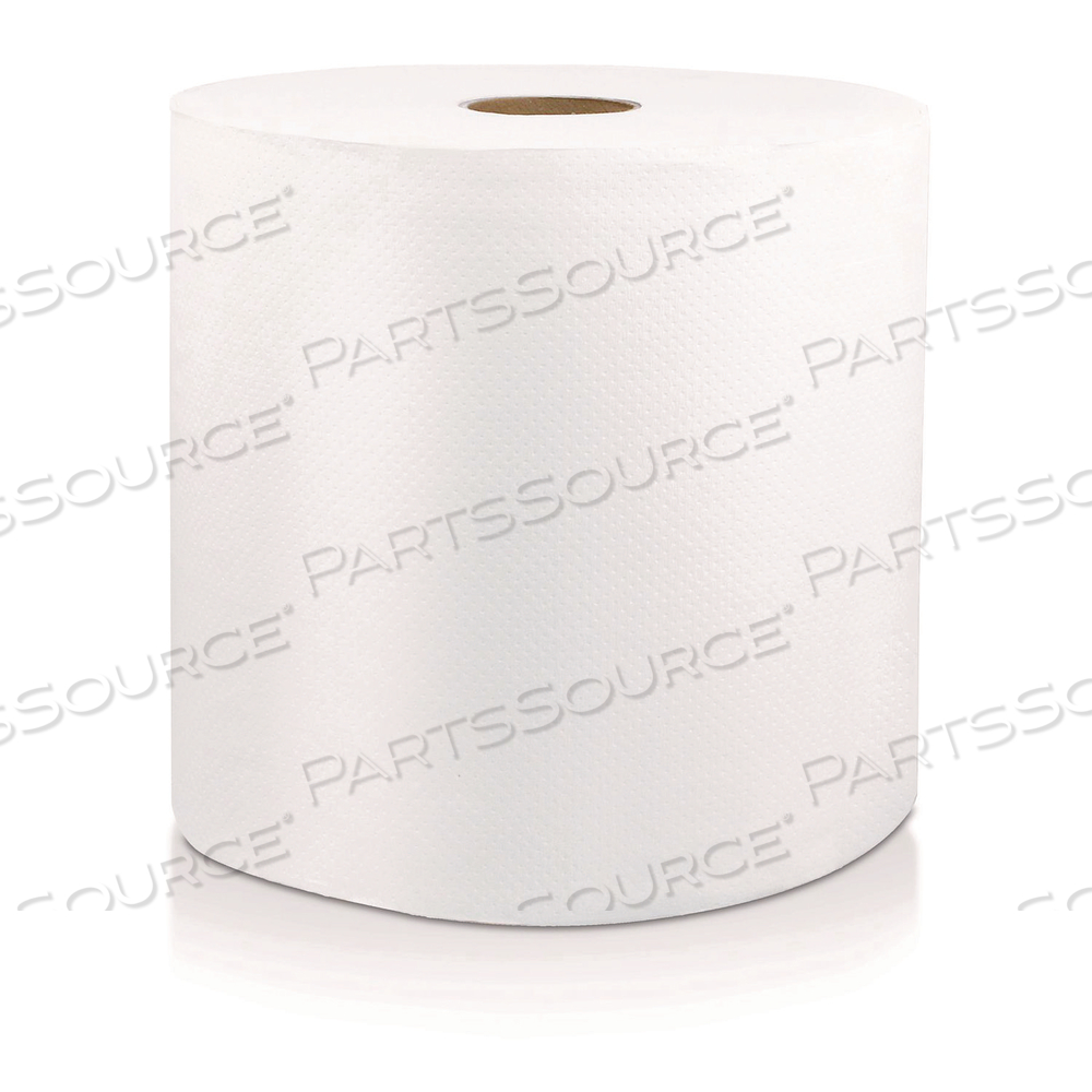 HARD WOUND ROLL TOWEL, 1-PLY, 8" X 800 FT, WHITE by Livi