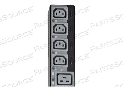 PDU 3-PHASE SWITCHED 220V/230V 22.1KW C13 C19 IEC309 32A RED 0U 