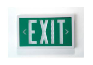 SELF-LUMINOUS EXIT SIGN 10 YR. 1 FACE by Isolite