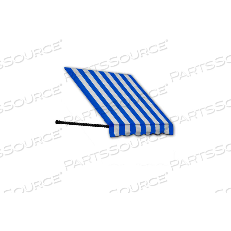 WINDOW/ENTRY AWNING 8-3/8'W X 2-9/16'H X 2'D BRIGHT BLUE/WHITE 