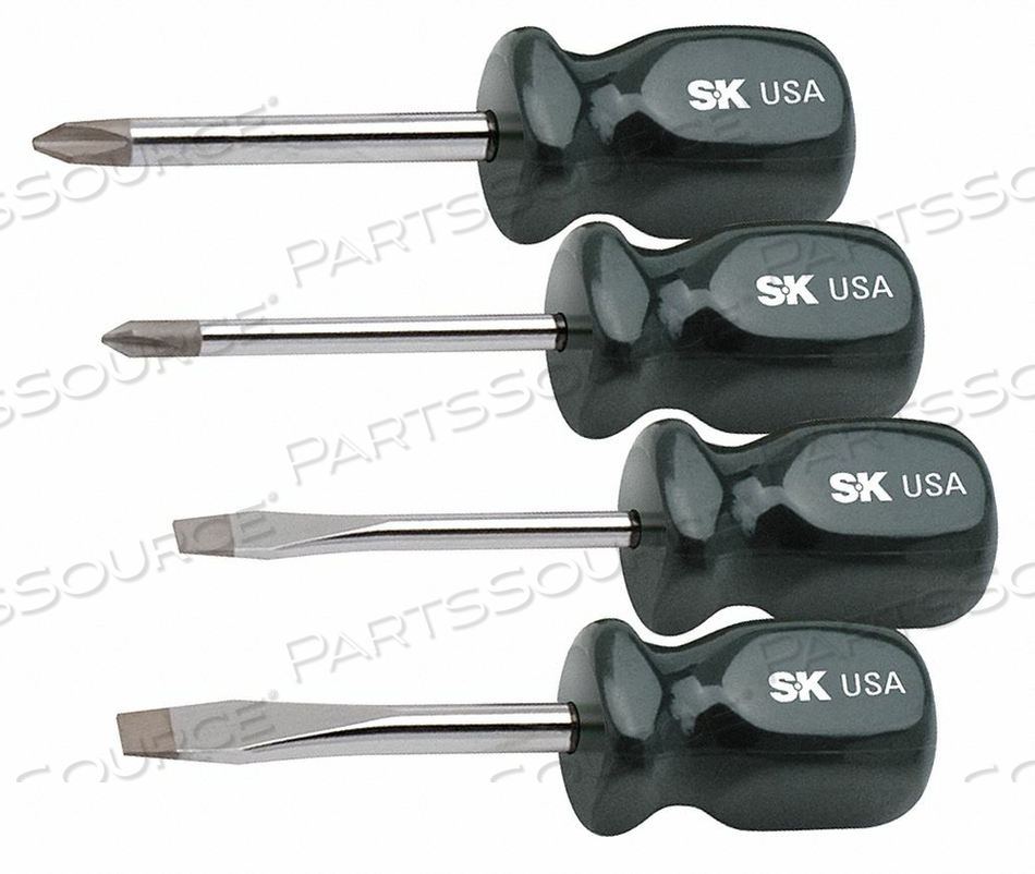 SCREWDRIVER SET SLOTTED/PHILLIPS 4 PC by SK Professional Tools SCREWDRIVER SET SLOTTED/PHILLIPS 4 PC by SK Professional Tools