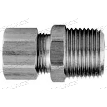 CONNECTOR, MALE 1/4"OD, 1/4"NPT 