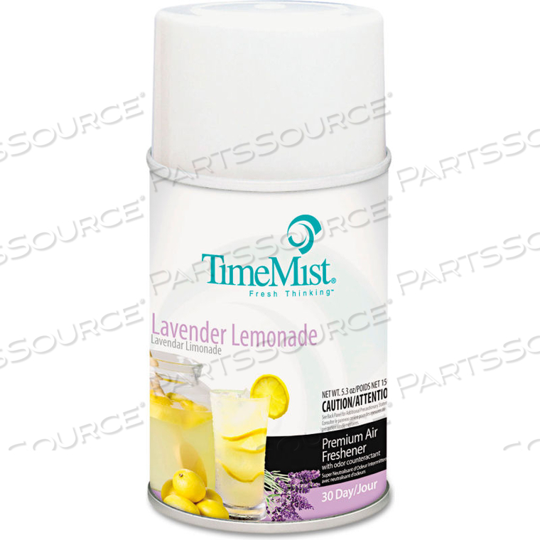 METERED FRAGRANCE DISPENSER REFILL LAVENDER LEMONADE, 5.3 OZ. AEROSOL 12/CASE by TimeMist