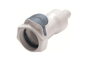 3/8IN HOSE BARB NON-VALVED IN-LINE POLYSULFONE COUPLING BODY by Colder Products Company