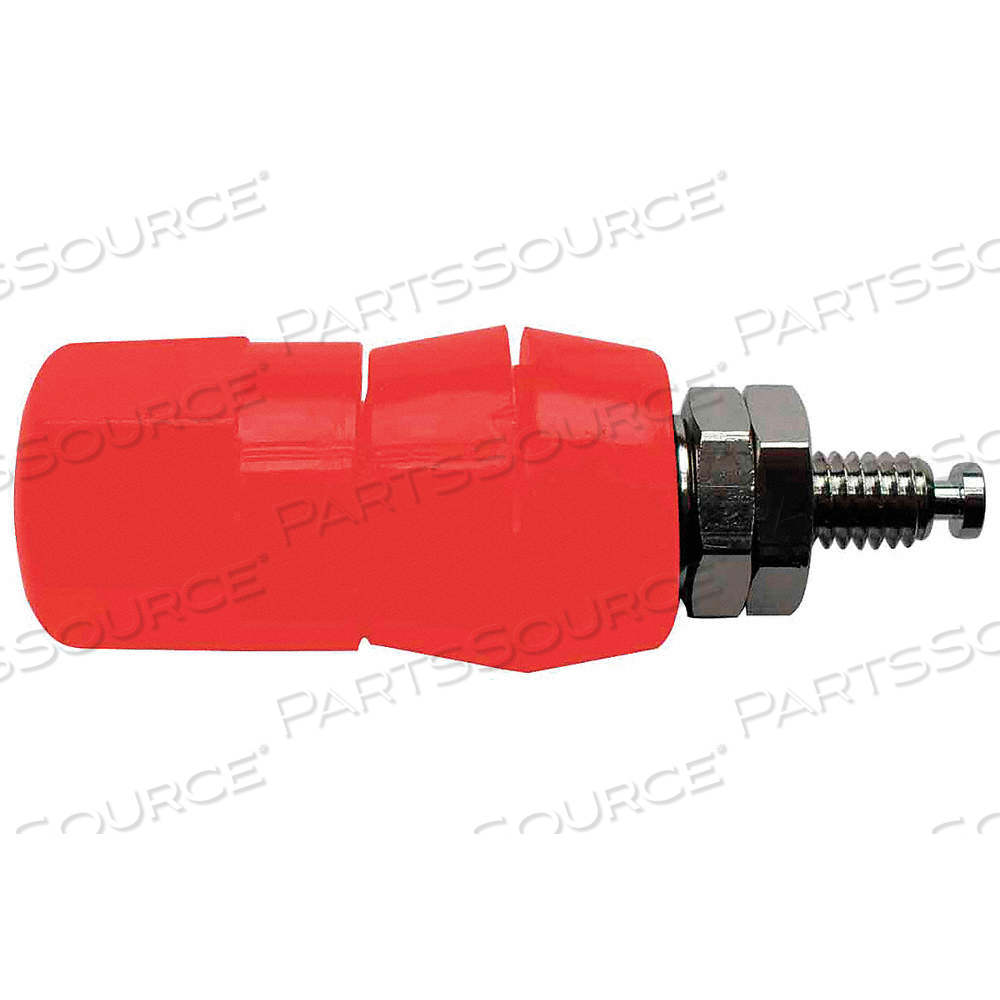 BINDING POST, NICKEL PLATED, RED, 2 IN LG, BRASS, 15 A MAX CURRENT, NICKEL PLATED BRASS by Approved Vendor BINDING POST, NICKEL PLATED, RED, 2 IN LG, BRASS, 15 A MAX CURRENT, NICKEL PLATED BRASS by Approved Vendor