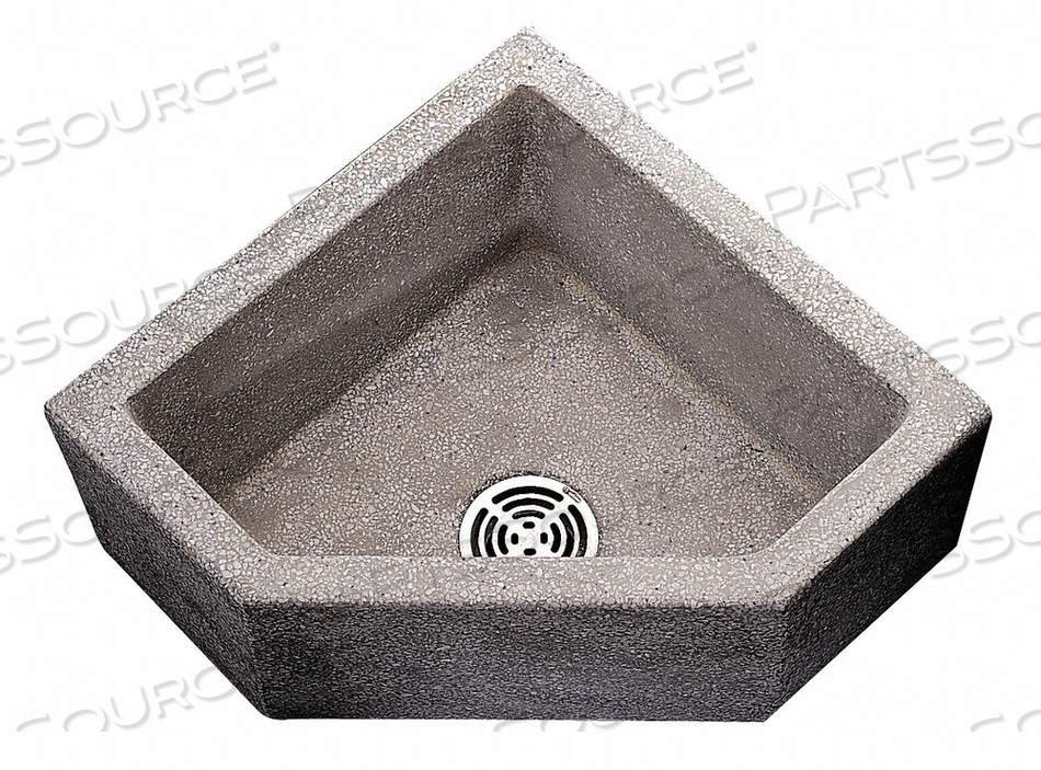 MOP SINK TERRAZZO BLACK/WHITE 24 IN L by American Standard MOP SINK TERRAZZO BLACK/WHITE 24 IN L by American Standard