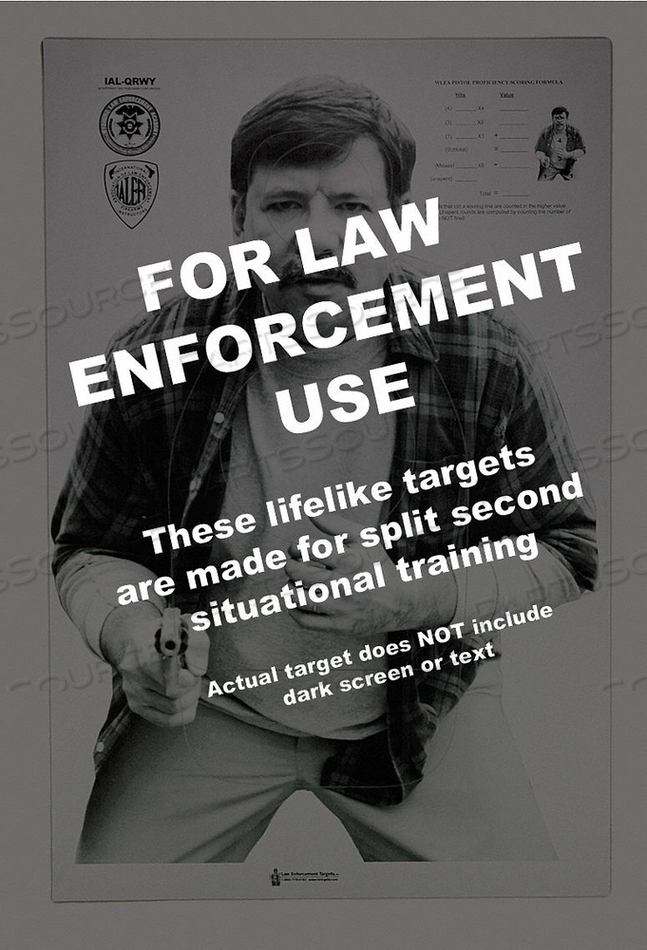 WYOMING LAW ENFORCEMENT TARGET PK100 by LE Targets WYOMING LAW ENFORCEMENT TARGET PK100 by LE Targets