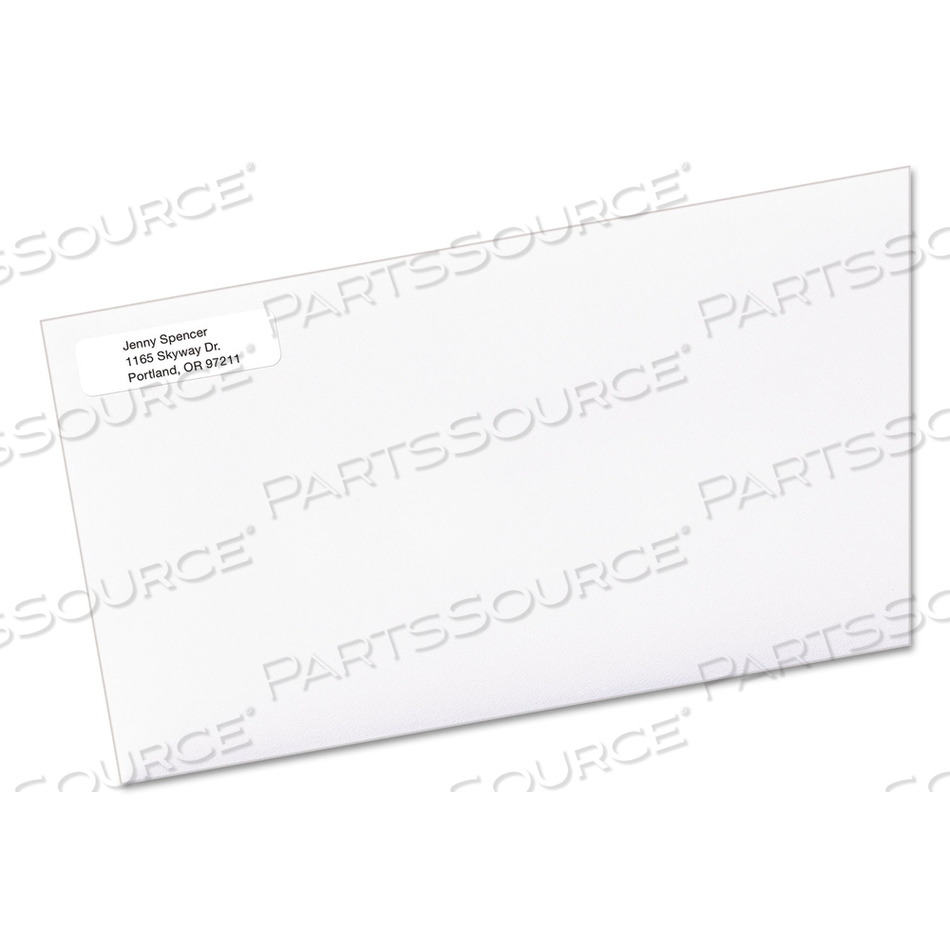 ECOFRIENDLY MAILING LABELS, INKJET/LASER PRINTERS, 0.5 X 1.75, WHITE, 80/SHEET/PACK by Avery ECOFRIENDLY MAILING LABELS, INKJET/LASER PRINTERS, 0.5 X 1.75, WHITE, 80/SHEET/PACK by Avery