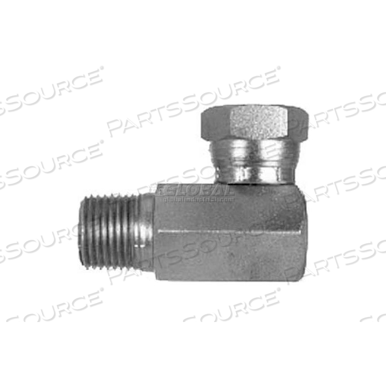 FML PIPE SWIVEL TO MALE PIPE 90 ELBOW, H9405X4X4, 1/4-18 NPSM NUT, 1/4-18 MALE NPT-MIN QTY 20 by Buyers Products