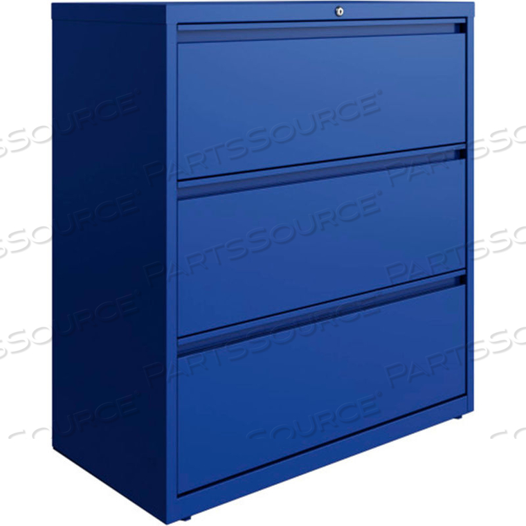HL10000 SERIES LATERAL FILE 36 WIDE 3-DRAWER - CLASSIC BLUE by Hirsh HL10000 SERIES LATERAL FILE 36 WIDE 3-DRAWER - CLASSIC BLUE by Hirsh