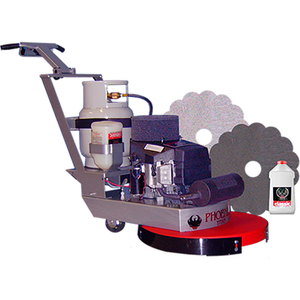 24" TITAN 24 PROPANE SPRAY CLEANING & POLISHING MACHINE, GRAY/RED by Phoenix Floor Care