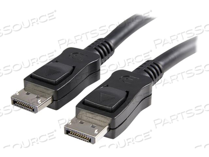 15 FT LONG DISPLAYPORT 1.2 CABLE WITH LATCHES - DISPLAYPORT 4K - DISPLAYPORT CABLE - DISPLAYPORT (M) TO DISPLAYPORT (M) - 15 FT - LATCHED - BLACK - FOR P/N: SV231DPUA, VS421DP, SV231DPDDUA, SV431DPUA, SV231DPU by StarTech.com Ltd. 15 FT LONG DISPLAYPORT 1.2 CABLE WITH LATCHES - DISPLAYPORT 4K - DISPLAYPORT CABLE - DISPLAYPORT (M) TO DISPLAYPORT (M) - 15 FT - LATCHED - BLACK - FOR P/N: SV231DPUA, VS421DP, SV231DPDDUA, SV431DPUA, SV231DPU by StarTech.com Ltd.