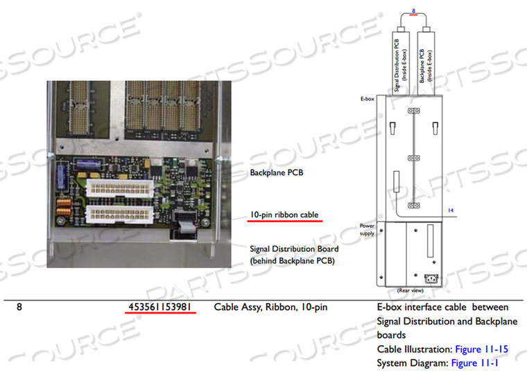 CABLE, 10 PIN RIBBON by Philips Healthcare