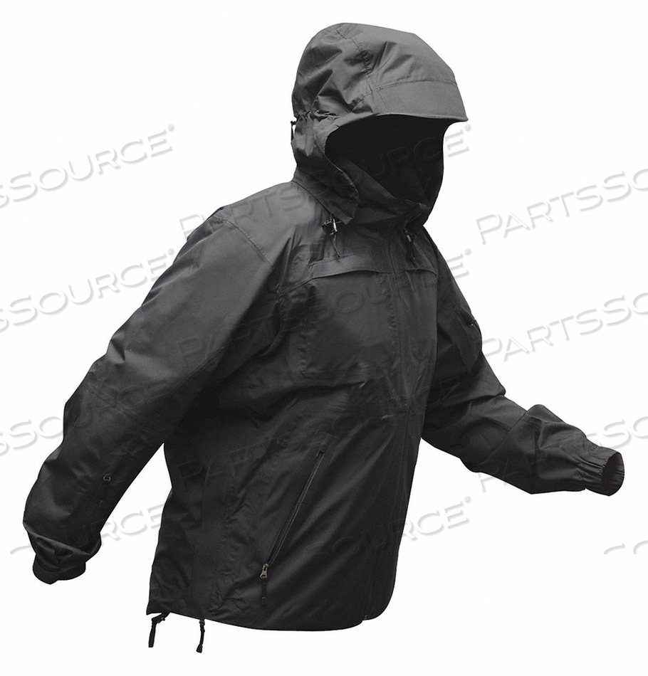 TACTICAL WIND/RAIN JACKET BLACK XS by Vertx TACTICAL WIND/RAIN JACKET BLACK XS by Vertx