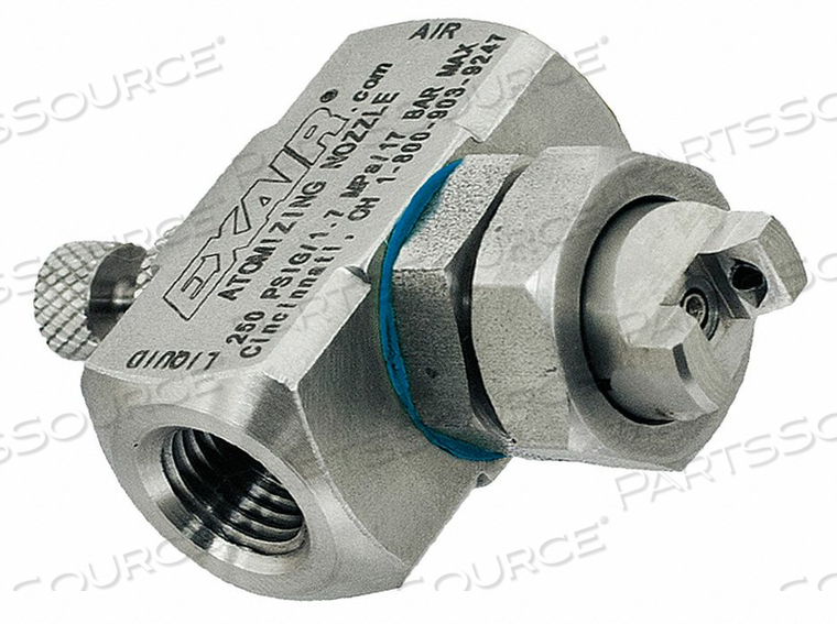 ATOMIZING SPRAY NOZZLE 1 TO 3.8 GPH by Exair Corporation