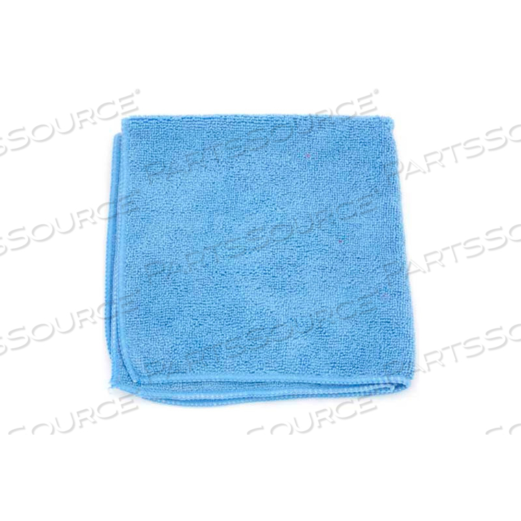 MICROWORKS MICROFIBER TOWEL 16" X 16", BLUE 12 TOWELS/PACK by Hospeco