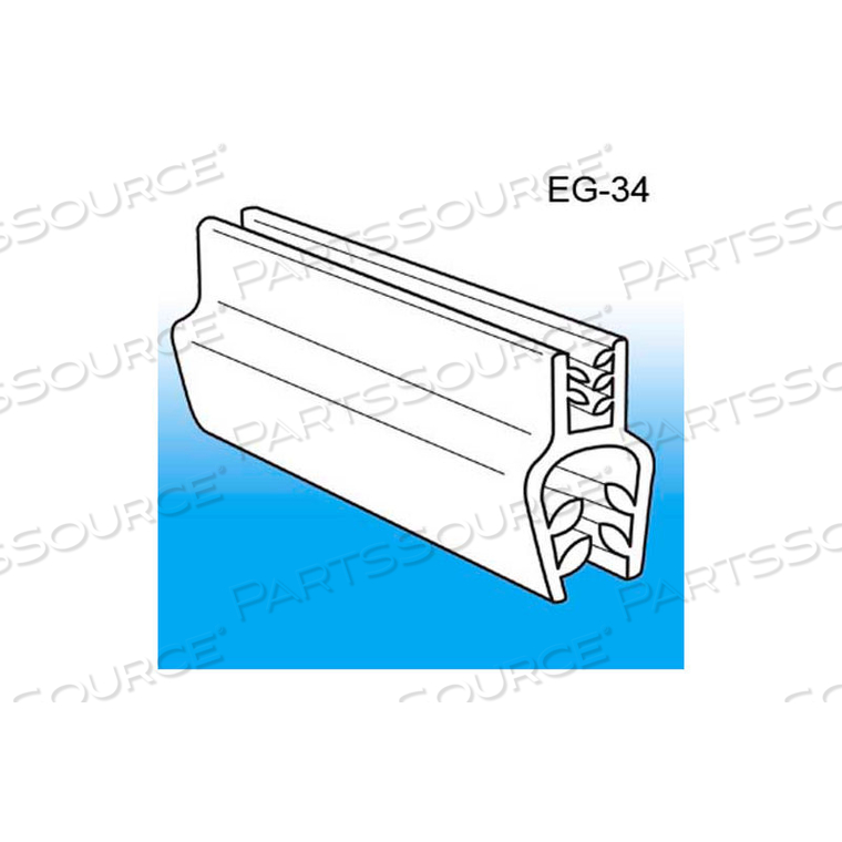 GRIP-TITE VARIABLE THICKNESS WIRE FLAG SIGN HOLDER, 1"L X 1/2"W, CLEAR 