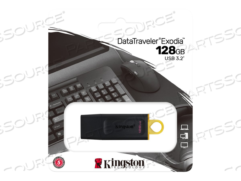 DATATRAVELER EXODIA, USB FLASH DRIVE, 128 GB, USB 3.2 GEN 1 by Kingston Technology DATATRAVELER EXODIA, USB FLASH DRIVE, 128 GB, USB 3.2 GEN 1 by Kingston Technology