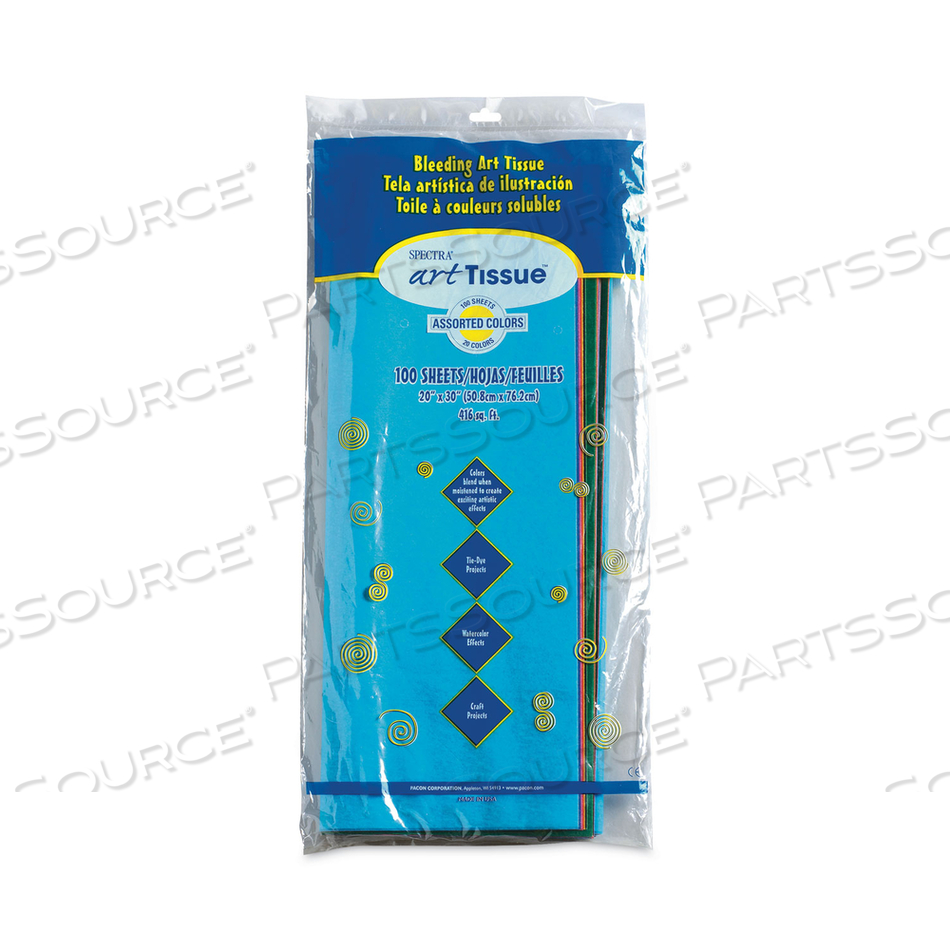 SPECTRA TISSUE, 20" X 30", 20 COLORS, 100 SHEETS/PACK by Pacon