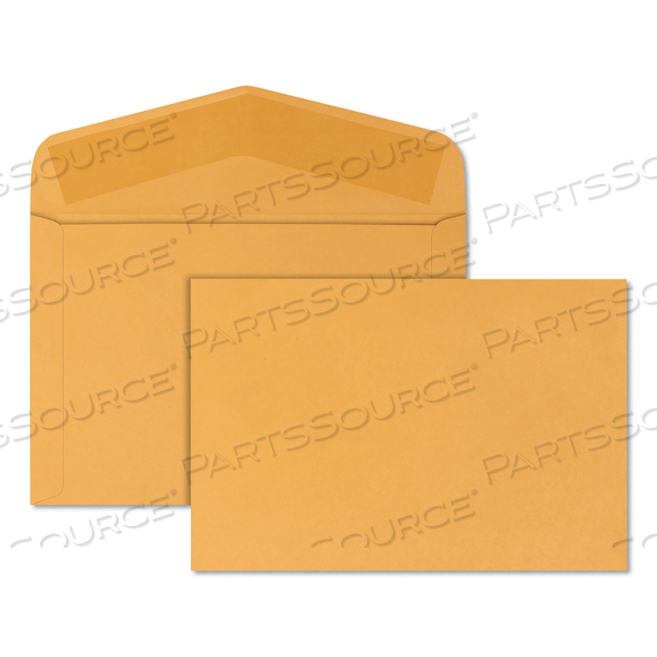 OPEN-SIDE BOOKLET ENVELOPE, #15, HUB FLAP, GUMMED CLOSURE, 10 X 15, BROWN KRAFT by Quality Park Products OPEN-SIDE BOOKLET ENVELOPE, #15, HUB FLAP, GUMMED CLOSURE, 10 X 15, BROWN KRAFT by Quality Park Products