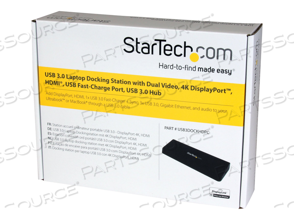 USB 3.0 DUAL MONITOR DOCKING STATION WITH HDMI + DISPLAYPORT/ 4X USB-A (5GBPS)/ by StarTech.com Ltd.